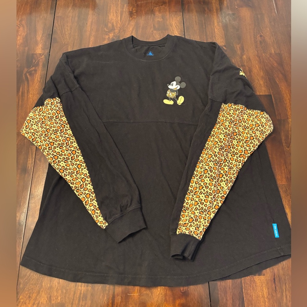 Disney Spirit Jersey | Black and Leopard / Cheetah XL